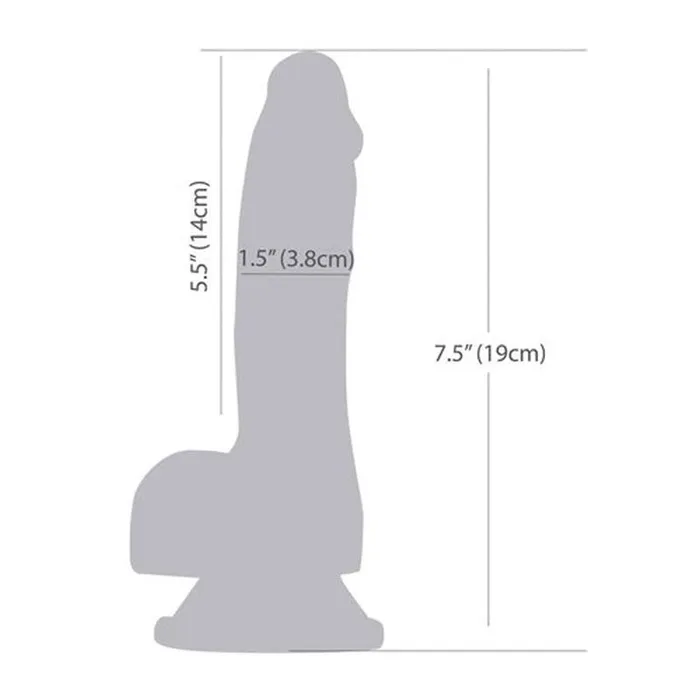 Addiction Dildos Luke 75in Glow in the Dark Dildo w Balls Blue
