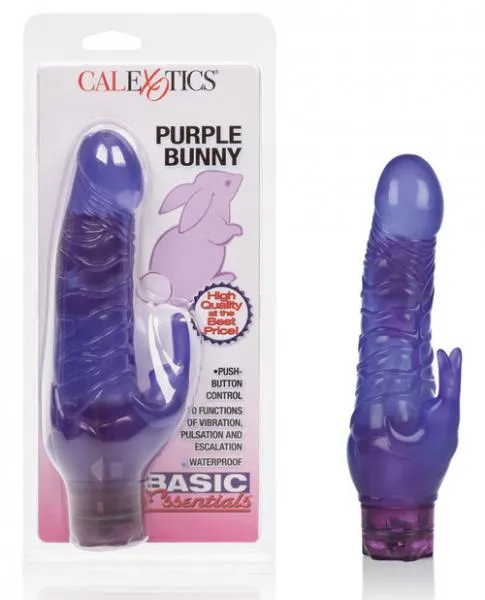 Basic Essentials Bunny Purple Rabbit Vibrator Basic Essentials Vibrators Basic Essentials Bunny Purple Rabbit Vibrator Basic Essentials Vibrators