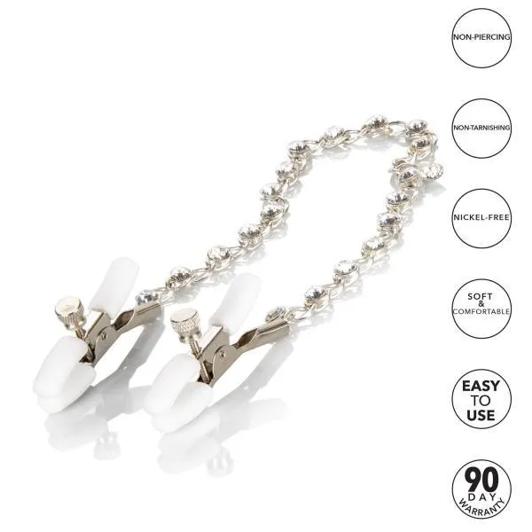Couples Nipple Play Nipple Play Crystal Chain Nipple Clamps Couples Nipple Play Nipple Play Crystal Chain Nipple Clamps