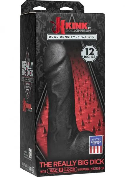 Doc Johnson Dildos Kink The Really Big Dick 12 Inches Dildo Black Doc Johnson Dildos Kink The Really Big Dick 12 Inches Dildo Black