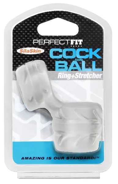 PerfectFit Dildos SilaSkin Cock And Ball Clear