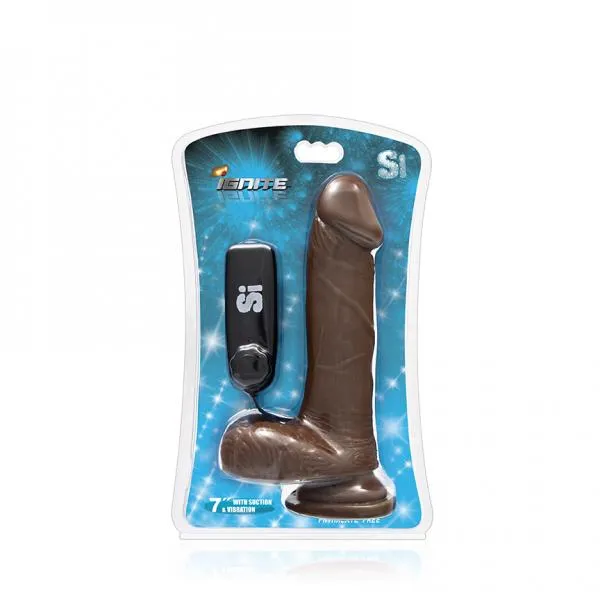 Si Novelties 7 Inches Cock Balls Vibrating Egg Suction Cup Brown Dildos Si Novelties 7 Inches Cock Balls Vibrating Egg Suction Cup Brown Dildos