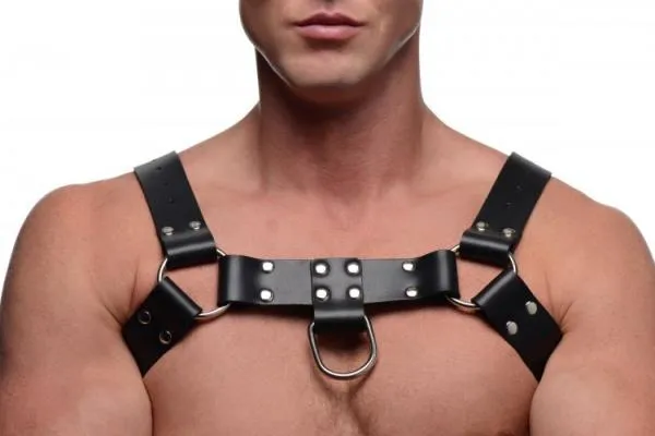 Strict Leather Female Sex Toys English Bull Dog Harness With Cock Strap Black Strict Leather Female Sex Toys English Bull Dog Harness With Cock Strap Black