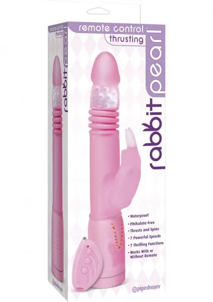 Vibrators Pipedream Remote Control Thrusting Rabbit Pearl Vibrator Pink Vibrators Pipedream Remote Control Thrusting Rabbit Pearl Vibrator Pink