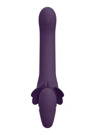VIVE PulseWave Vibrating Strapless Strapon Satu Purple Shots Toys Vibrators