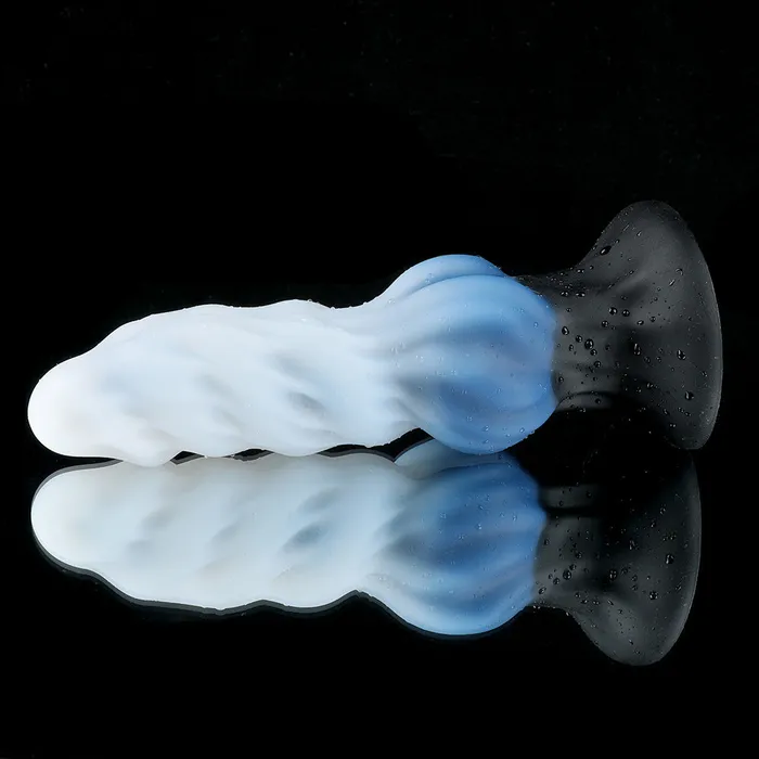 Female Sex Toys Fantasy Ice Wolf Rib Silicone Dildo