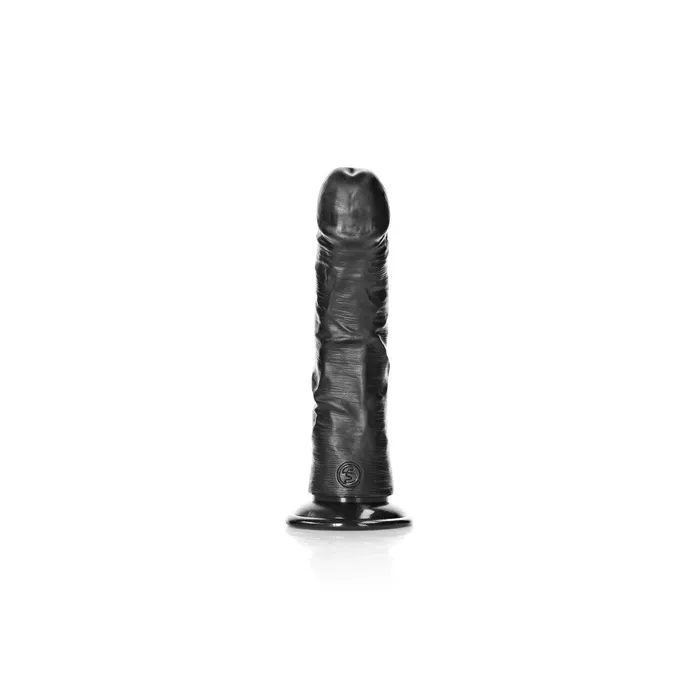 Shots Toys Dildos Realistic dildo Real Rock Curved 6 black