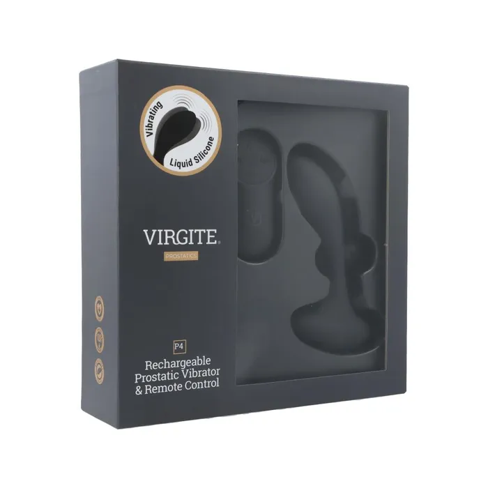 VIRGITE P4 LIQUID SILICONE PROSTATIC VIBRATOR REMOTE CONTROL Virgite Female Sex Toys