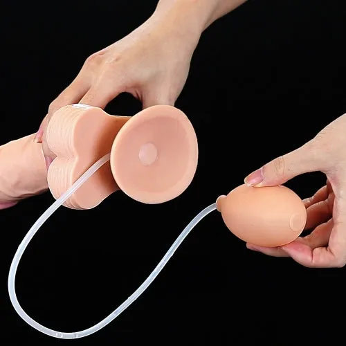 LOVETOY 9 Soft Ejaculation Cock With Ball Squarting Dildo LOVETOY Female Sex Toys